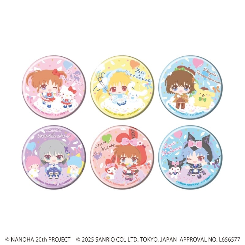 魔法少女リリカルなのはシリーズ×サンリオキャラクターズ 缶バッジ1月ブラインド(全6種)(ミニキャライラスト)
 
2025年09月発売
で取扱中 (アニメイト)