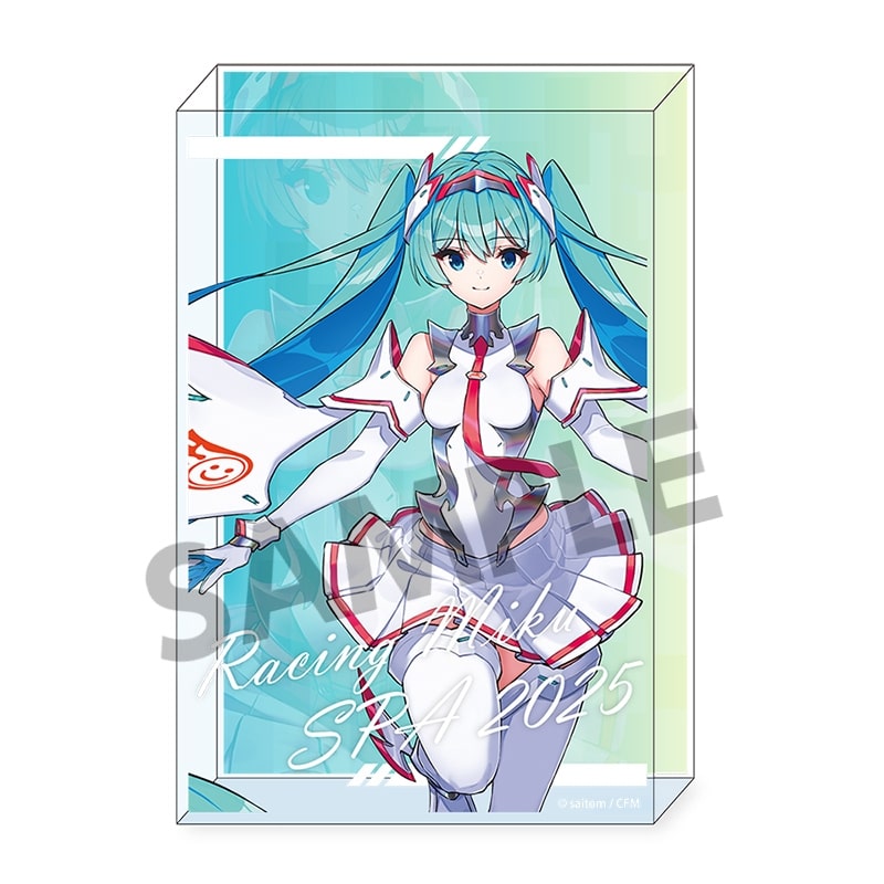 レーシングミク SPA 2025 キービジュアル1 Ver. アクリルブロック
 
2025年08月発売