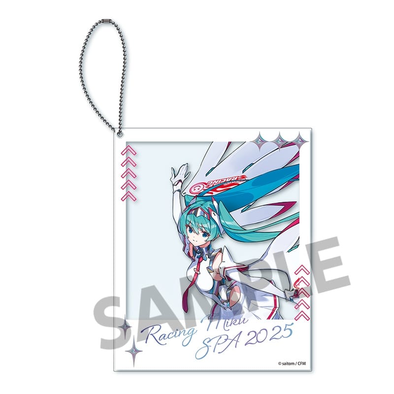 レーシングミク SPA 2025 キービジュアル2 Ver. ポラロイド風アクリルキーホルダー
 
2025年08月発売