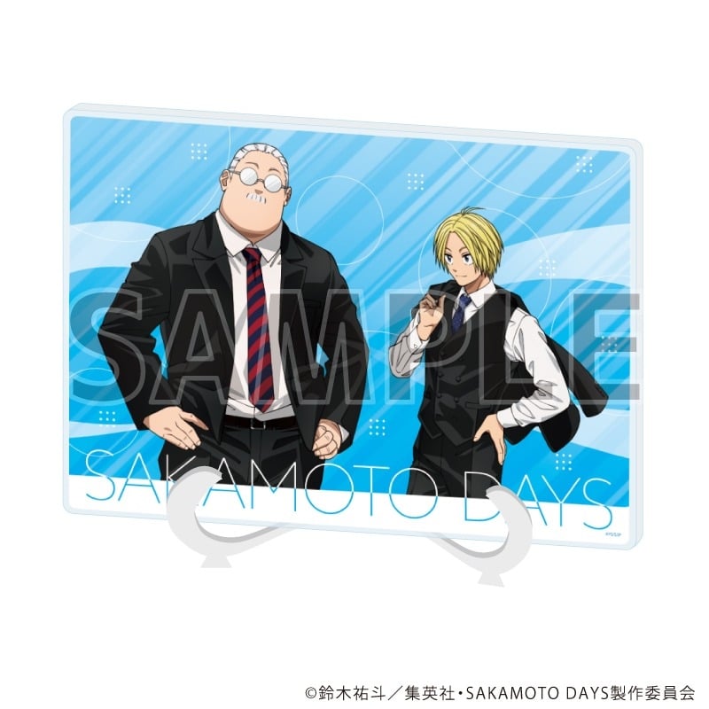 サカモトデイズ アクリルアートボード(A5サイズ)4月坂本太郎&朝倉シン 社会人風スーツver.(描き下ろしイラスト) 
2025年09月発売