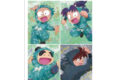 忍たま乱太郎 一年生集合&土井先生 grunge CANVAS A3マット加工ポスター
