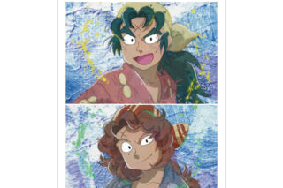 忍たま乱太郎 鬼蜘蛛丸&義丸 grunge CANVAS A3マット加工ポスター