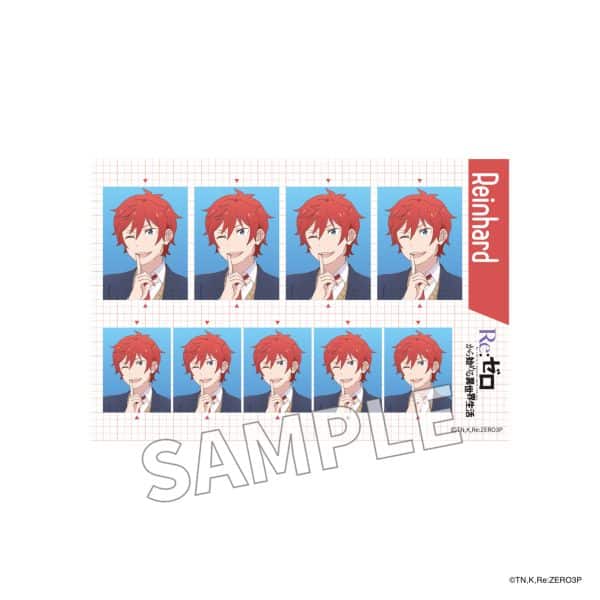 リゼロ 証明写真風シール 異世界学園生活 ver. ラインハルト キャラアニで
                                                2025年9月発売