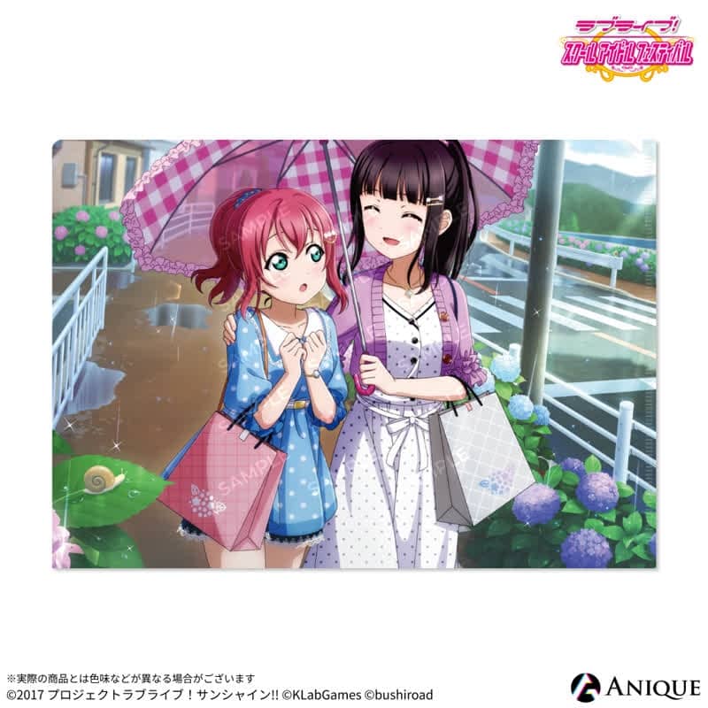 ラブライブ!スクールアイドルフェスティバル 雨の日編(黒澤 ルビィ・黒澤 ダイヤ) クリアファイル
 
2025年10月下旬発売