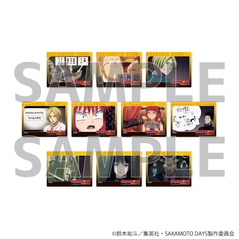 サカモトデイズ アクリルカード10月ブラインド(全10種)(場面写イラスト) 
2025年09月発売