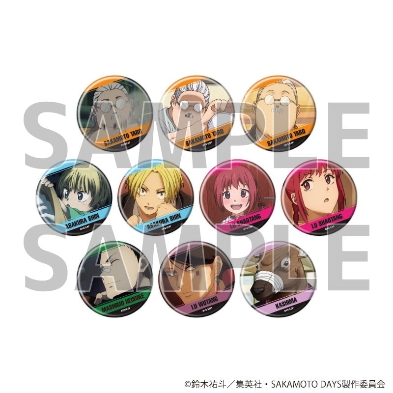 サカモトデイズ 缶バッジ20/ブラインド(全10種)(場面写イラスト) 
2025年09月発売