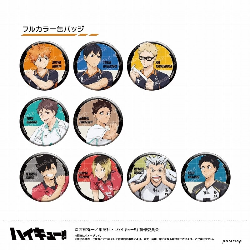 ハイキュー!! 缶バッジコレクション-肩ならし～準備体操～-
 アニメイトで
2025年03月発売