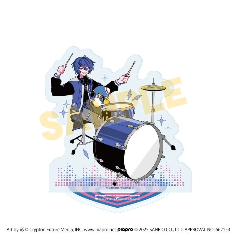 ピアプロキャラクターズ × サンリオキャラクターズ アクリルスタンド6月KAITO × タキシードサム(コラボイラスト)
 
2025年09月発売