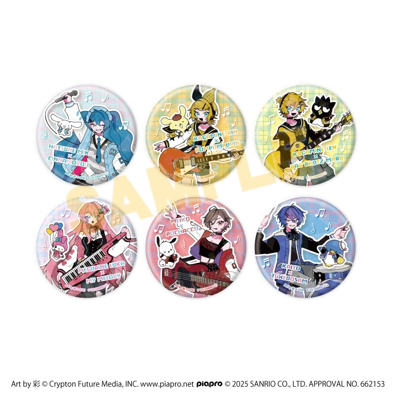 ピアプロキャラクターズ × サンリオキャラクターズ ホログラム缶バッジ(57mm)1月ブラインド(全6種)(コラボイラスト)
 
2025年09月発売