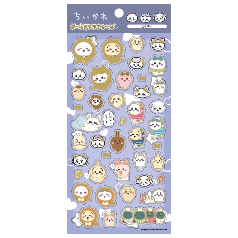 ちいかわ ゴールドクリアシール ①リボン
 
2025年09月発売