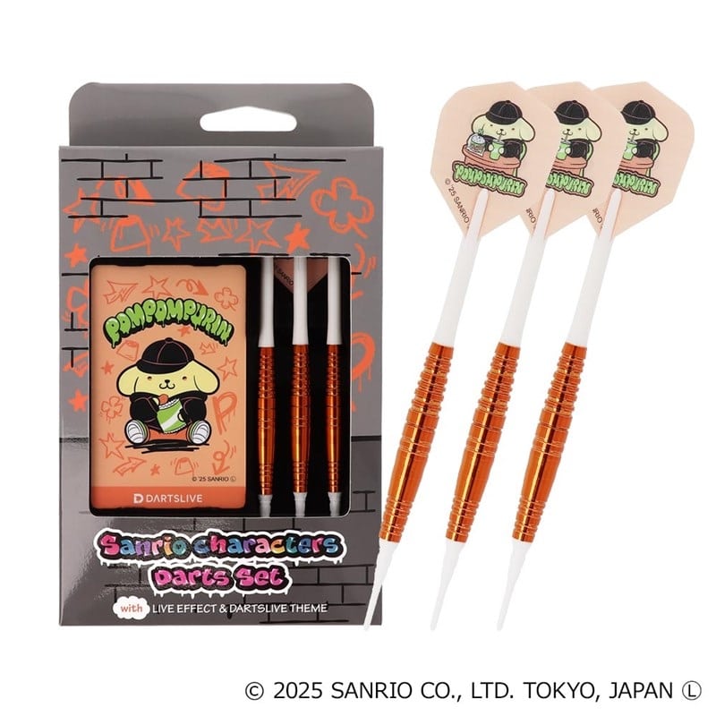 Sanrio characters ダーツセット with DARTSLIVE CARD【Solid&Cool】　ポムポムプリン
 
2025年08月上旬発売