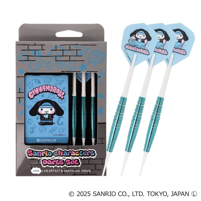 Sanrio characters ダーツセット with DARTSLIVE CARD【Solid&Cool】　シナモロール
 
2025年08月上旬発売