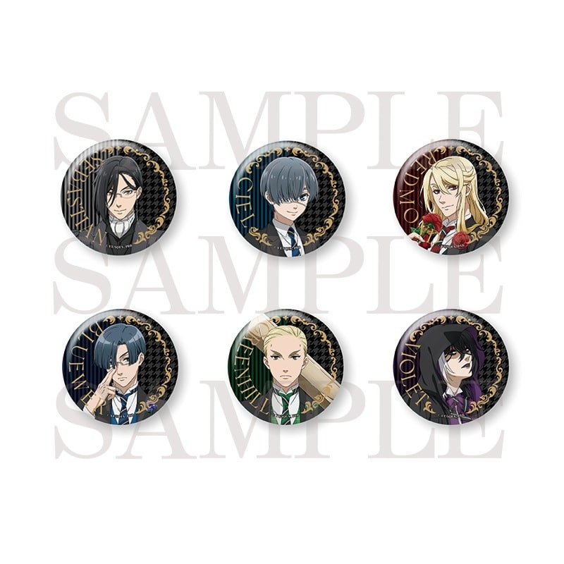 黒執事 — ジュエリー加工ランダム缶バッジ 全6種
 
2024年07月発売
 【アニメイト】