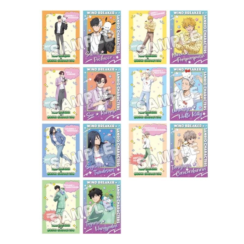 ウィンドブレイカー (ウィンブレ)×サンリオキャラクターズ/トレーディングブロマイド(2枚入り) 7個入り1BOX     ホビーストックで2025年2月発売