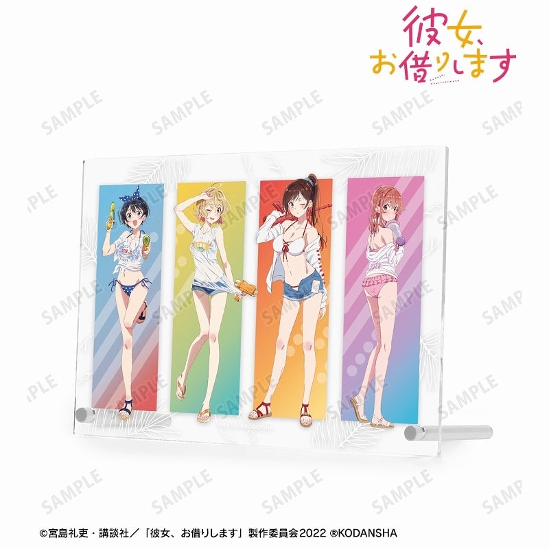 彼女、お借りします (かのかり) 描き下ろしイラスト 集合 ビーチデートver. A5アクリルパネル
 
2023年8月7日発売
 アニメイトで取扱中