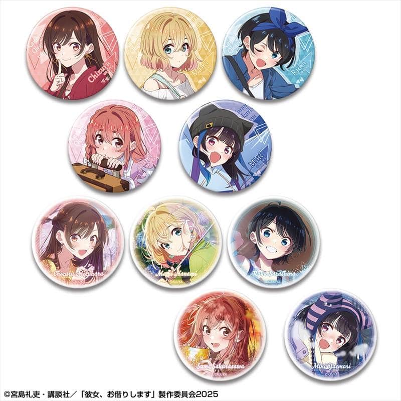 彼女、お借りします (かのかり) 10個入りトレーディング缶バッジ Vol.3
 
2025年08月下旬発売