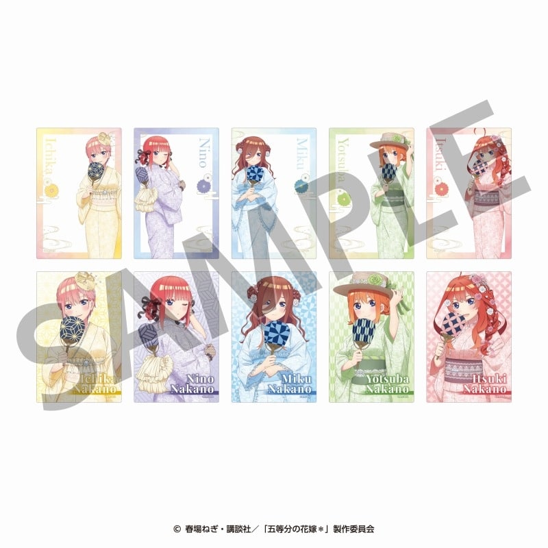 五等分の花嫁* トレーディングクリアカード(全10種)
 
2025年09月中旬発売
で取扱中 (アニメイト)