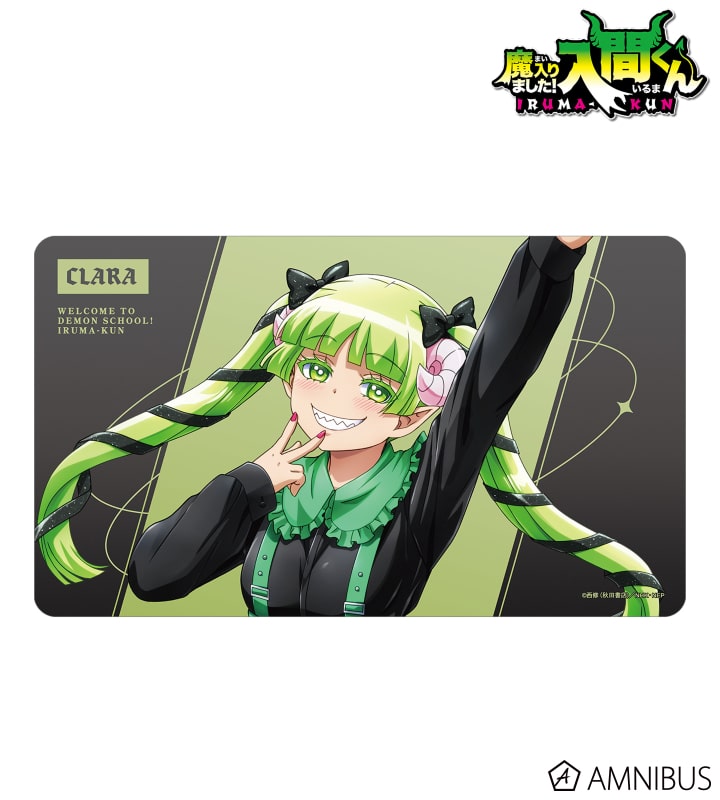 魔入りました! 入間くん 描き下ろし ウァラク・クララ ブラックコーデver. マルチデスクマット 2025年10月下旬発売予定