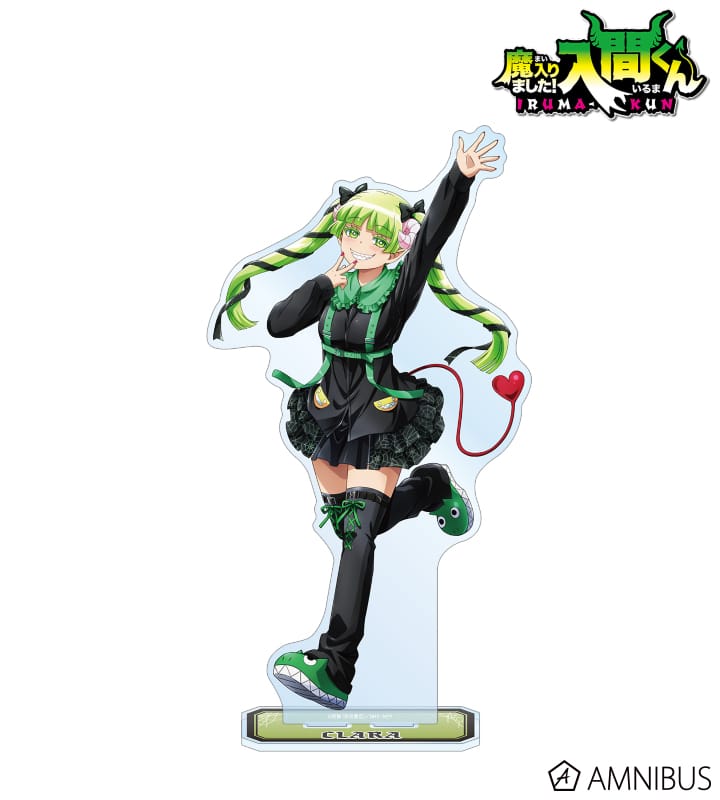 魔入りました! 入間くん 描き下ろし ウァラク・クララ ブラックコーデver. 特大アクリルスタンド 2025年10月下旬発売予定