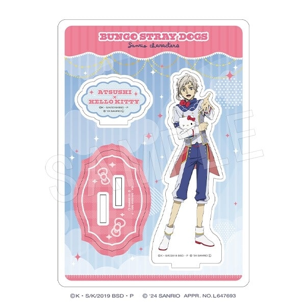 文豪ストレイドッグス×サンリオキャラクターズ アクリルスタンド 中島敦×ハローキティ【一般販売分】
 
2024年10月発売