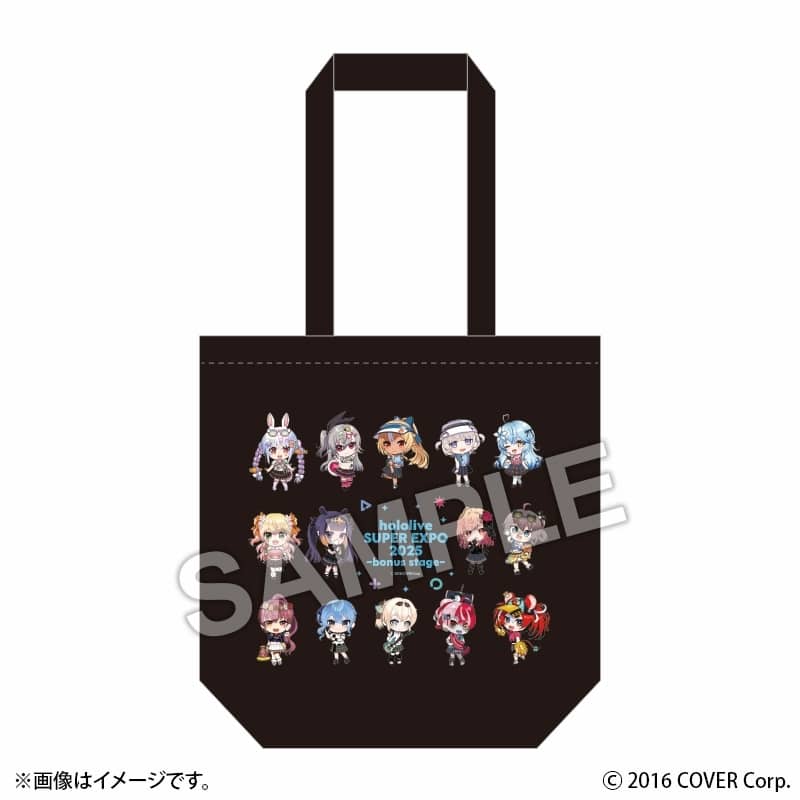 ホロライブ hololive SUPER EXPO 2025 後夜祭 ~bonus stage~ トートバッグ ブラック
 
2025年10月上旬発売