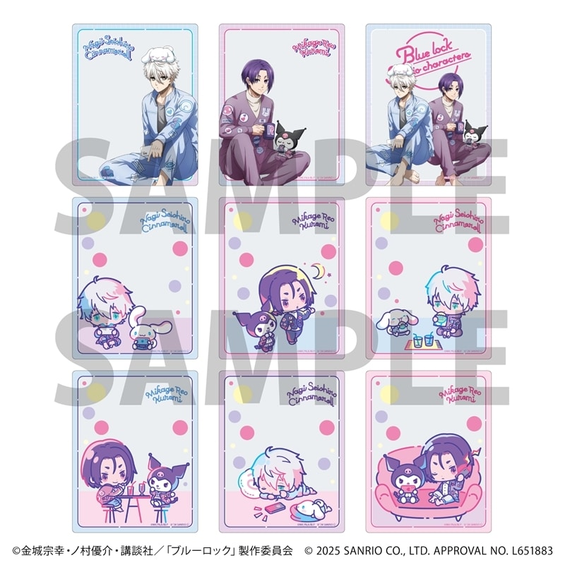 ブルーロック×サンリオキャラクターズ アクリルカード3月ブラインド(全9種)(コラボイラスト)
 
2025年10月発売
で取扱中 (アニメイト)