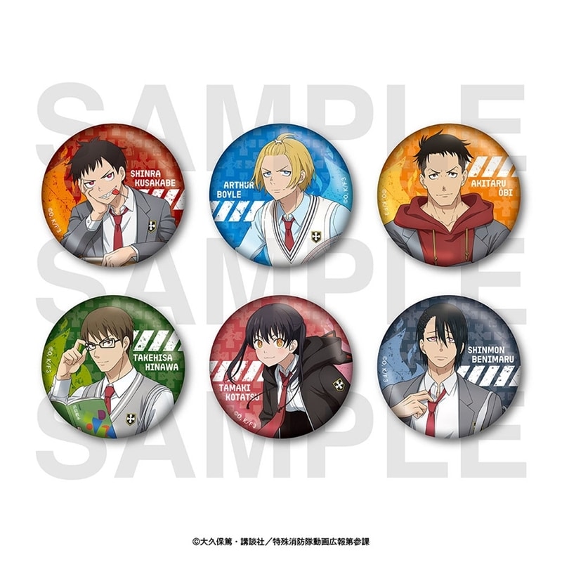 炎炎ノ消防隊  トレーディングメタリック缶バッジ
 
2025年11月下旬発売
 【アニメイト】