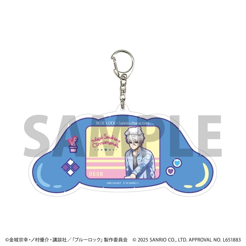ブルーロック×サンリオキャラクターズ デカアクリルキーホルダー19/凪誠士郎×シナモロール(コラボイラスト)
 
2025年10月発売