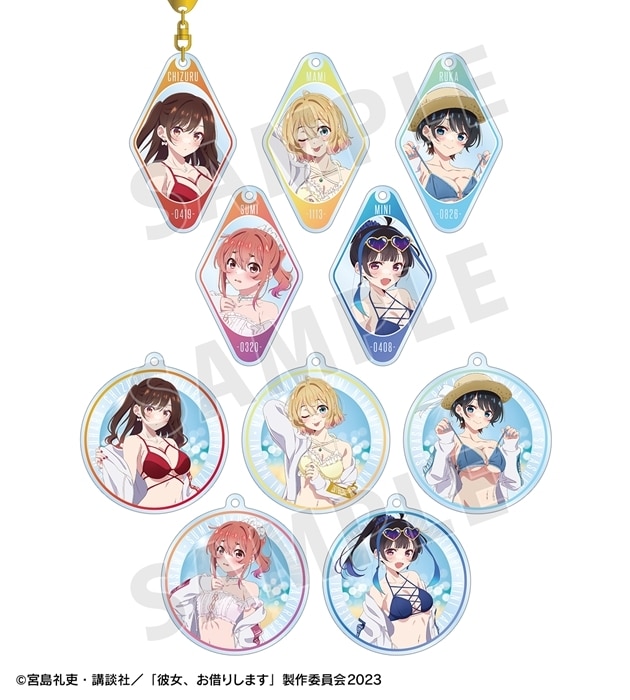 彼女、お借りします (かのかり) arti-mate トレーディングアクリルキーホルダー 描き下ろし 水着ver.[アニメイト限定]
 
2025年2月18日発売