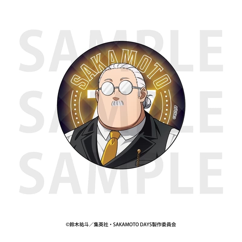 サカモトデイズ メタリック缶バッジ 描き下ろし等身カジノディーラー坂本太郎A 
2025年10月下旬発売