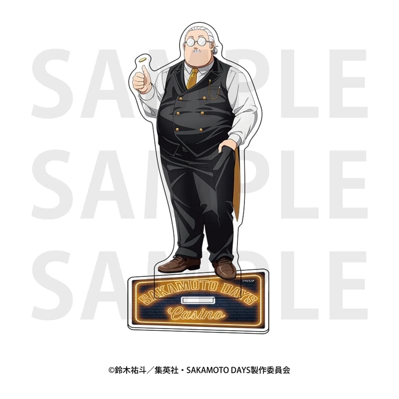 サカモトデイズ アクリルスタンド 描き下ろし等身カジノディーラー坂本太郎A 
2025年10月下旬発売