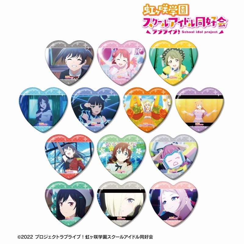 ラブライブ! ニジガク トレーディング場面写ハート型缶バッジ【アニメイト特典付】
 
2025年11月7日発売