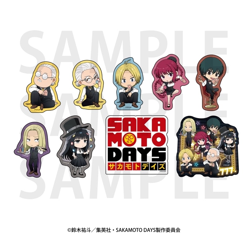 サカモトデイズ ダイカットステッカーセット 描き起こしデフォルメカジノディーラー 
2025年10月下旬発売