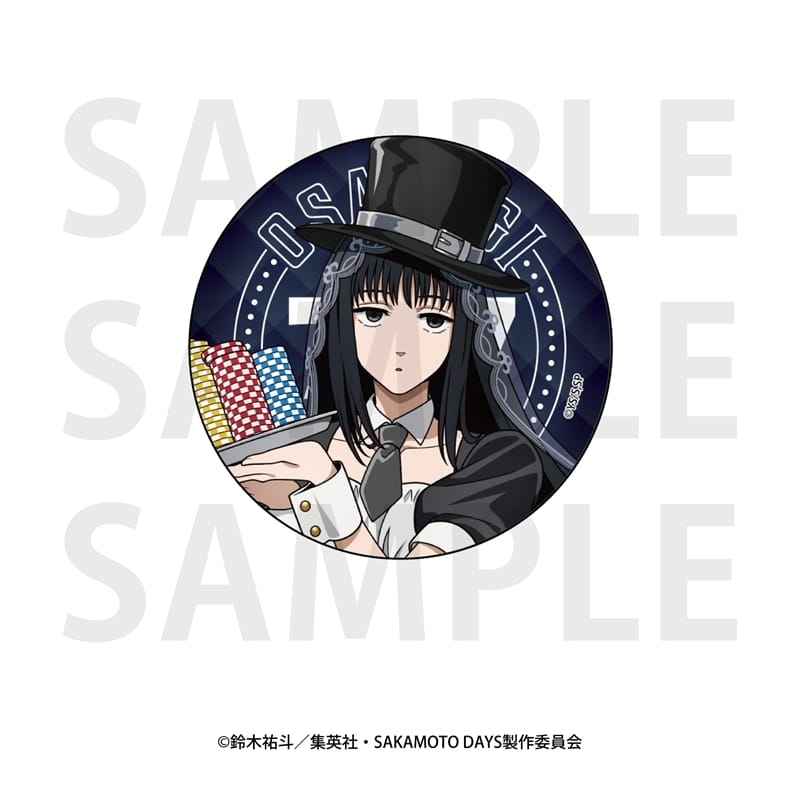 サカモトデイズ メタリック缶バッジ 描き下ろし等身カジノディーラー大佛 
2025年10月下旬発売