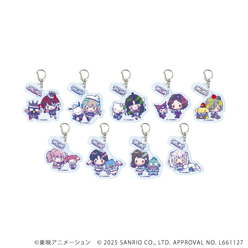 ガールズバンドクライ×サンリオキャラクターズ パーツ付きアクリルキーホルダー2月ブラインド(全9種) ミニキャラデザイン(コラボイラスト)
 
2025年10月発売