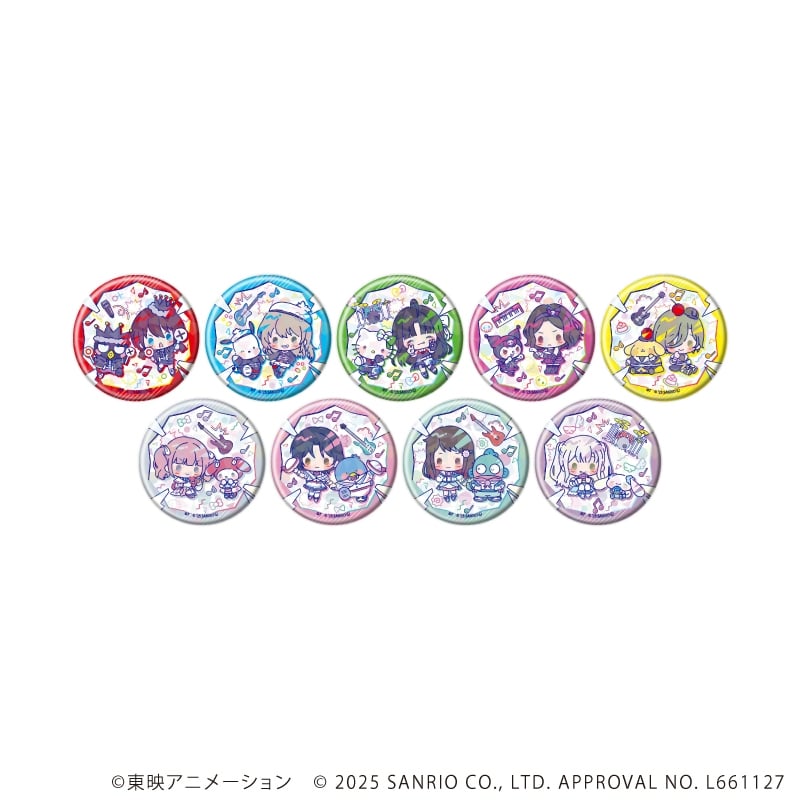 ガールズバンドクライ×サンリオキャラクターズ ホログラム缶バッジ(57mm)2月ブラインド(全9種) ミニキャラデザイン(コラボイラスト)
 
2025年10月発売