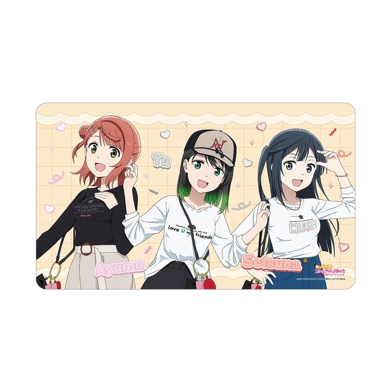 ラブライブ! ニジガク 描き下ろしイラスト 高咲 侑&上原歩夢&優木せつ菜 おそろいコーデver. マルチデスクマット【再販】
 
2025年11月17日発売