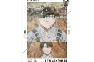 TVアニメ『進撃の巨人』 リヴァイ 場面写A3マット加工ポスター vol.3【再販】
 
2025年12月7日発売