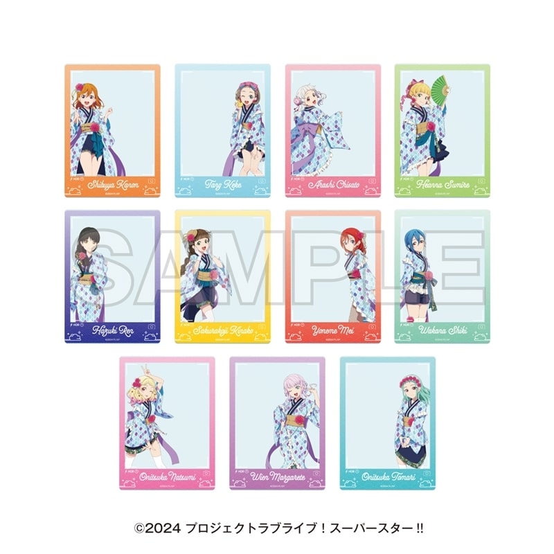 ラブライブ!スーパースター!! 湯めぐりタイム with Liella! トレーディングスナップ風フォトクリアカード
 
2025年11月下旬発売
で取扱中 (アニメイト)