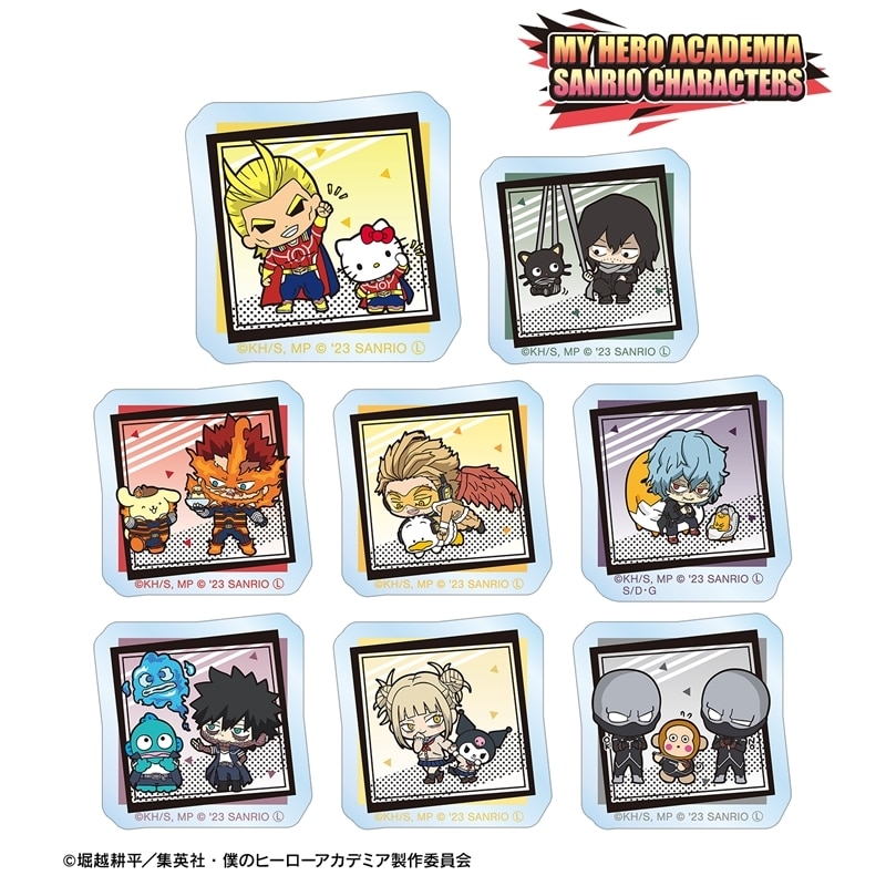 僕のヒーローアカデミア × サンリオキャラクターズ トレーディングアクリルステッカー プロヒーロー&敵 ver.A【再販】
 
2025年11月17日発売