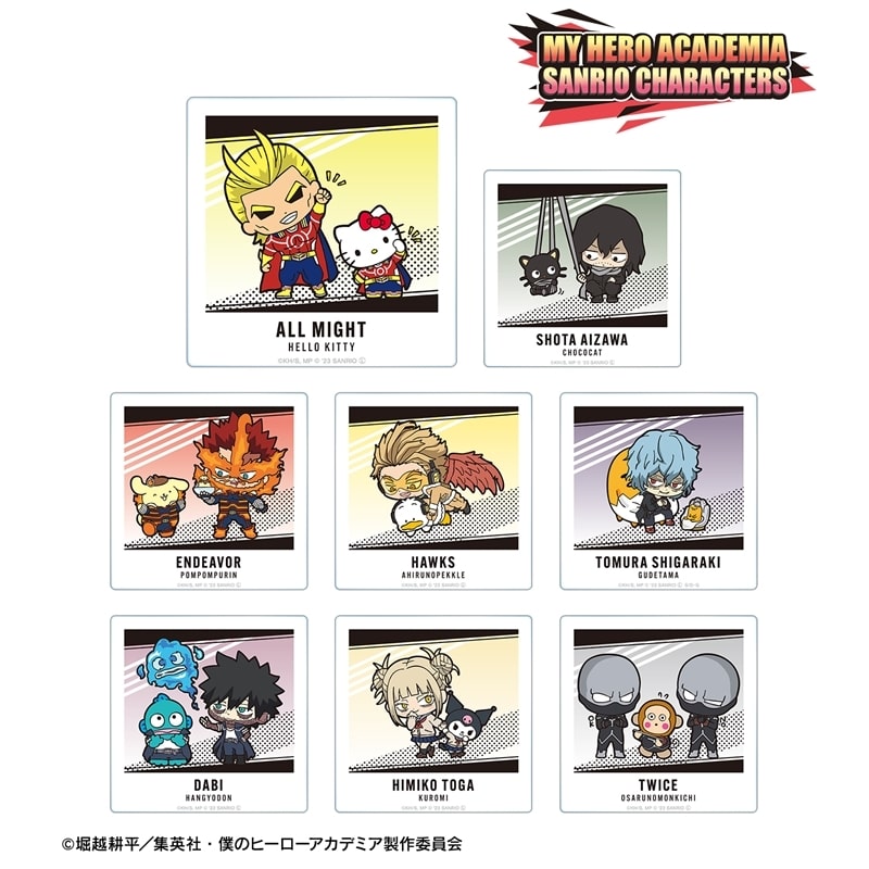 僕のヒーローアカデミア × サンリオキャラクターズ トレーディングアクリルカード プロヒーロー&敵 ver.A【再販】
 
2025年11月17日発売
で取扱中 (アニメイト)