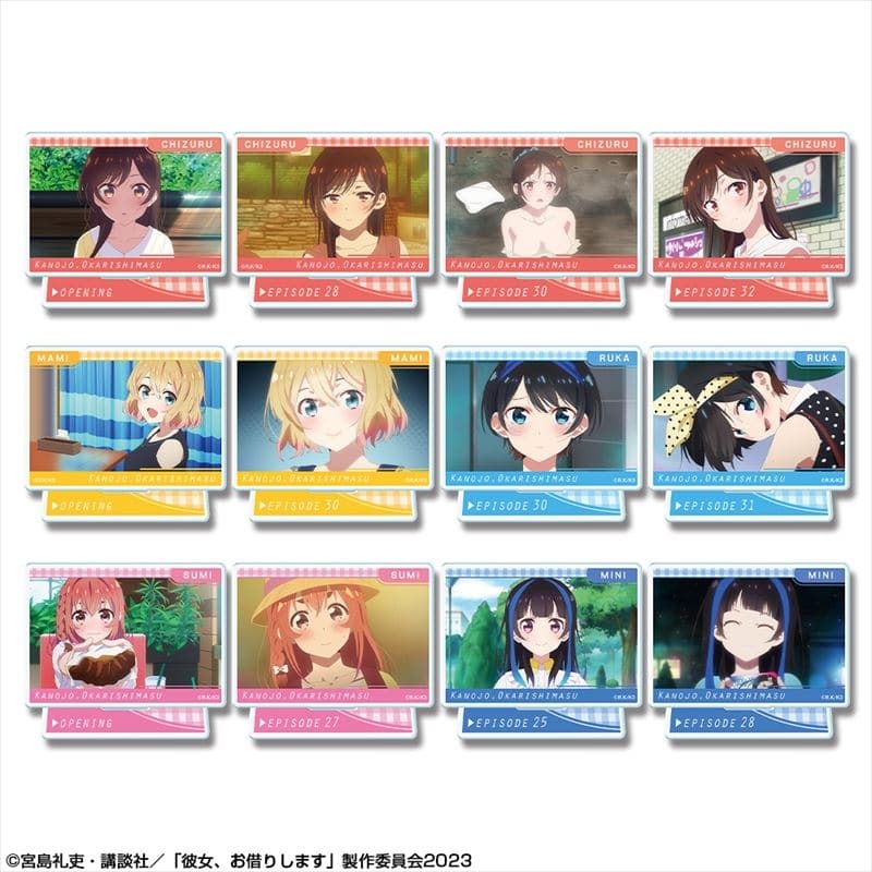 彼女、お借りします (かのかり) 12個入りトレーディングアクリルスタンド
 
2023年11月下旬発売
 アニメイトで取扱中