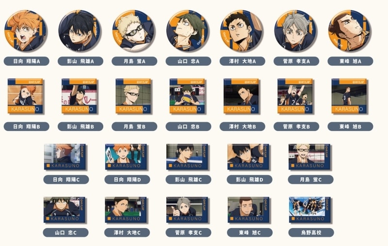 劇場版ハイキュー!! ゴミ捨て場の決戦 あれこれぷちCANバッジ Vol.4 烏野高校BOX
 
2025年10月発売