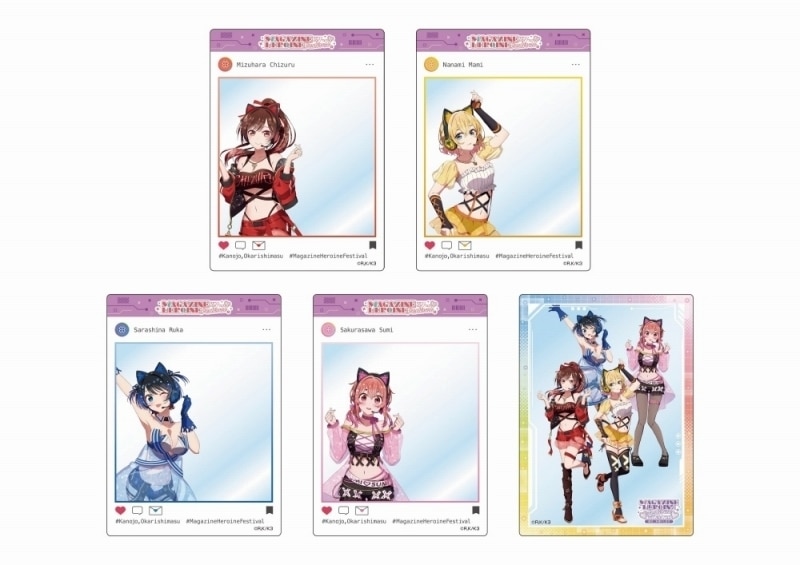 TV彼女、お借りします (かのかり) マガジンヒロインフェス描き下ろしクリアカードセット
 
2023年12月発売