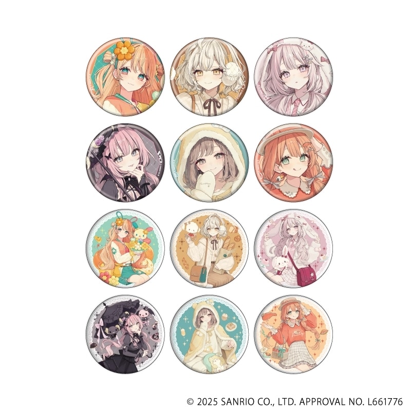 赤倉 × サンリオキャラクターズ 缶バッジ3月ブラインド(全12種)(コラボイラスト)
 
2025年11月発売