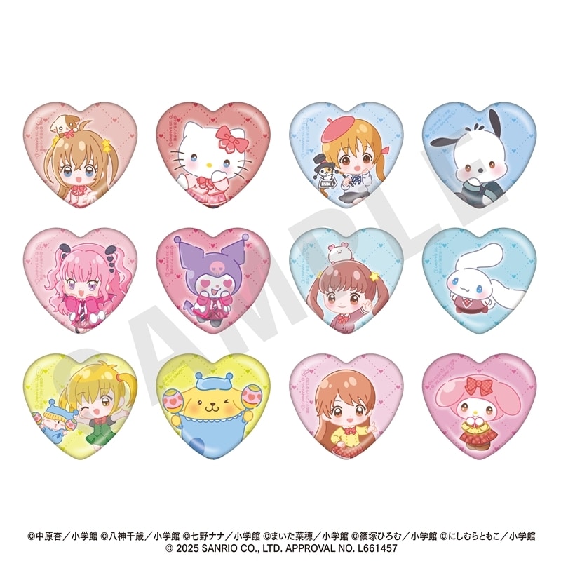 きらりん☆レボリューション,オレ様キングダム,ミルモでポン!,極上!!めちゃモテ委員長,アクマでこれは恋じゃない!,シャイニング! ちゃおヒロインズ×サンリオキャラクターズ トレーディングハート缶バッジ(全12種)
 
2025年8月29日発売