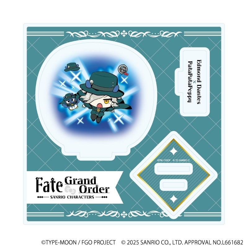 Fate/Grand Order × サンリオキャラクターズ アクリルスタンドプレート18/巌窟王×パタパタペッピー(コラボイラスト)
 
2025年11月発売
