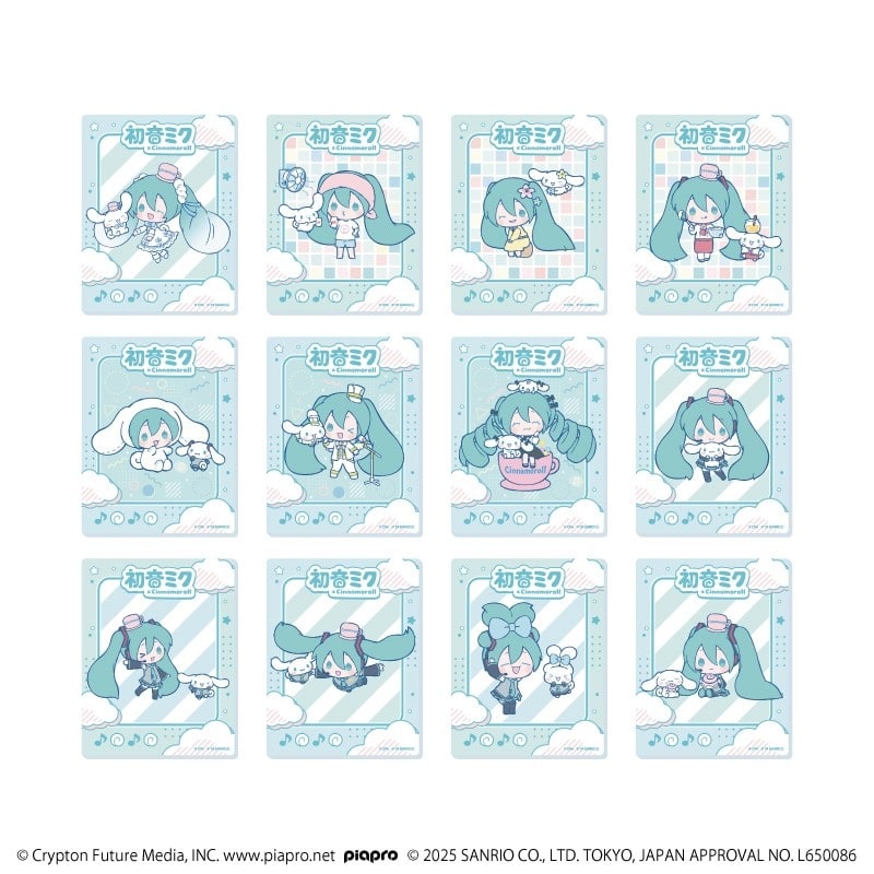 初音ミク×シナモロール アクリルカード2月ブラインド(全12種)(コラボイラスト)
 
2025年11月発売