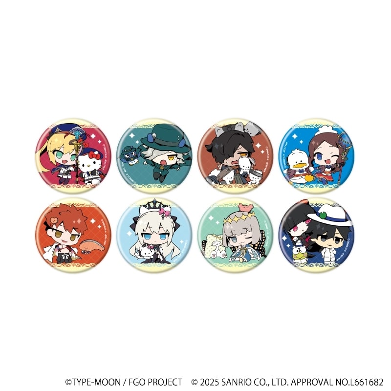 Fate/Grand Order × サンリオキャラクターズ 缶バッジ3月ブラインド(全8種)(コラボイラスト)
 
2025年11月発売