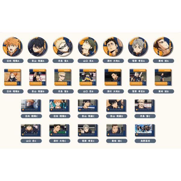 劇場版ハイキュー!! ゴミ捨て場の決戦 あれこれぷちCANバッジ Vol.4 烏野高校BOX 【1BOX】 キャラアニで
                                                2025年10月発売